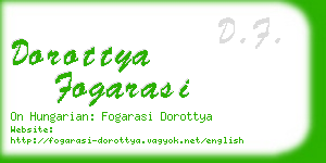 dorottya fogarasi business card